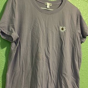 Purple tee with flower